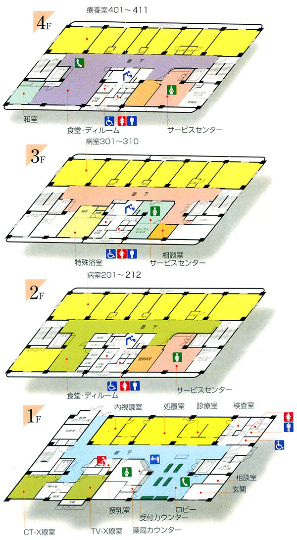 新館フロアー案内図